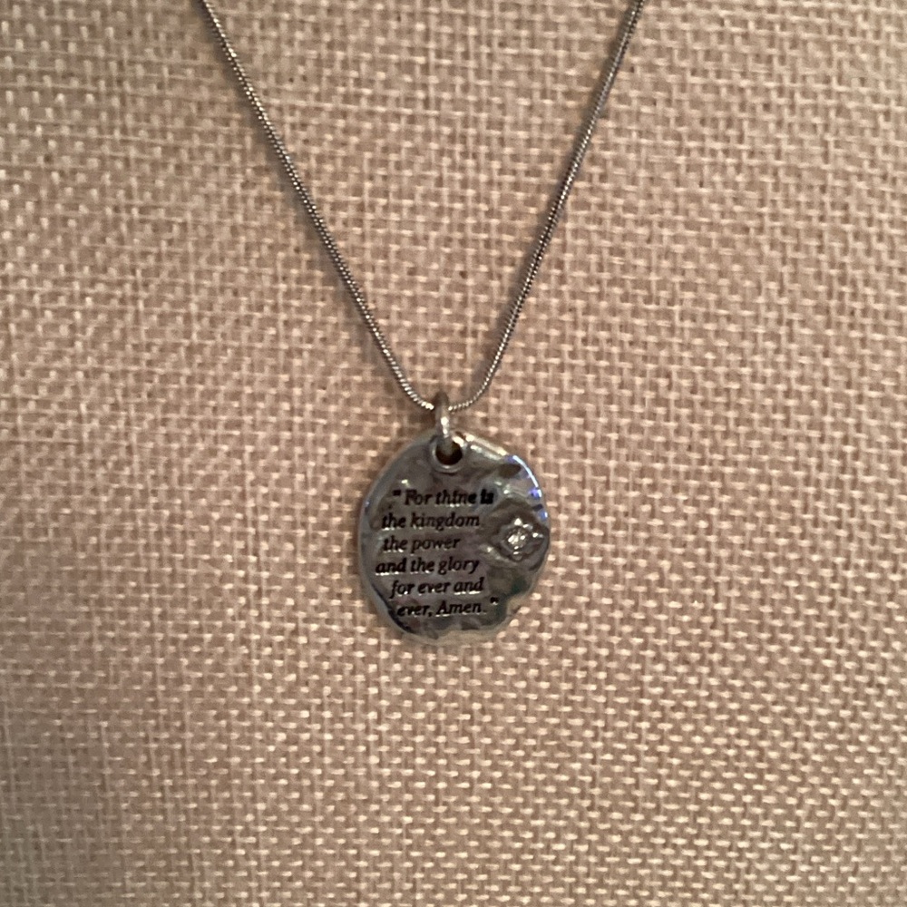 Brighton Footprints Friend Necklace
Clear Crystals Silver Reversible